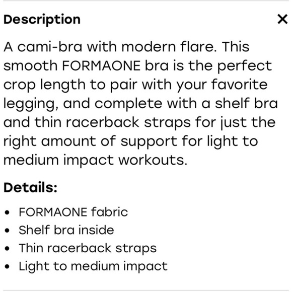 Glyder APEX Sports BRA- Chocolate Brown with oat milk stripe - NWT - Picture 6 of 6